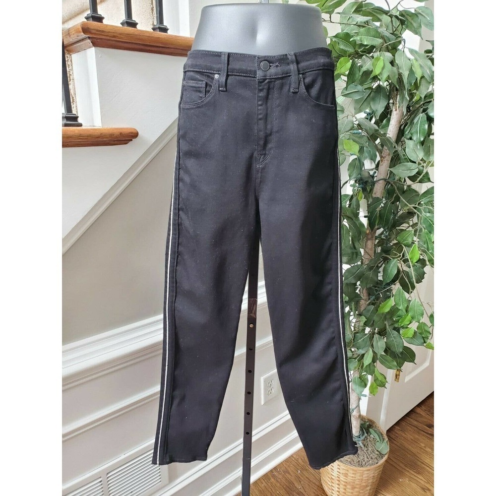 Hudson Women's Black Cotton‎ High Rise Holly Skinny Casual Jeans Pants Size 29